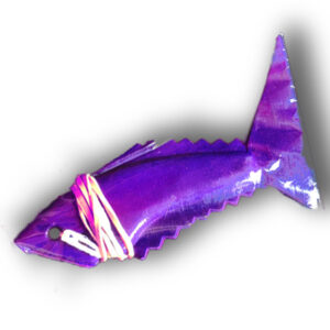 cubierta para proteger navajas en forma de pescado.